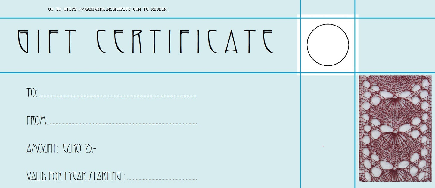 A Passion For Lace Gift Card