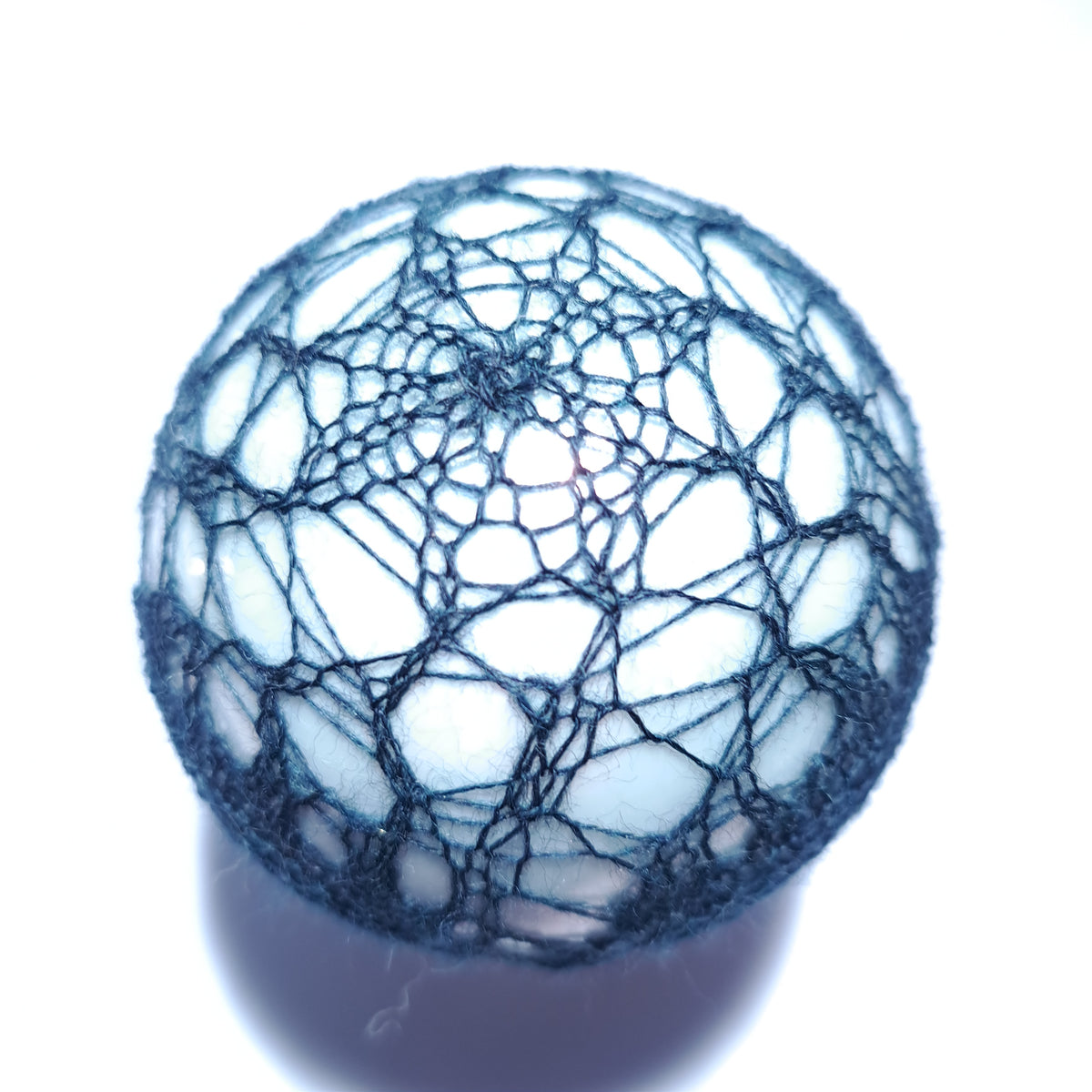 Ocean, a Fine Shetland Lace bauble, PDF.