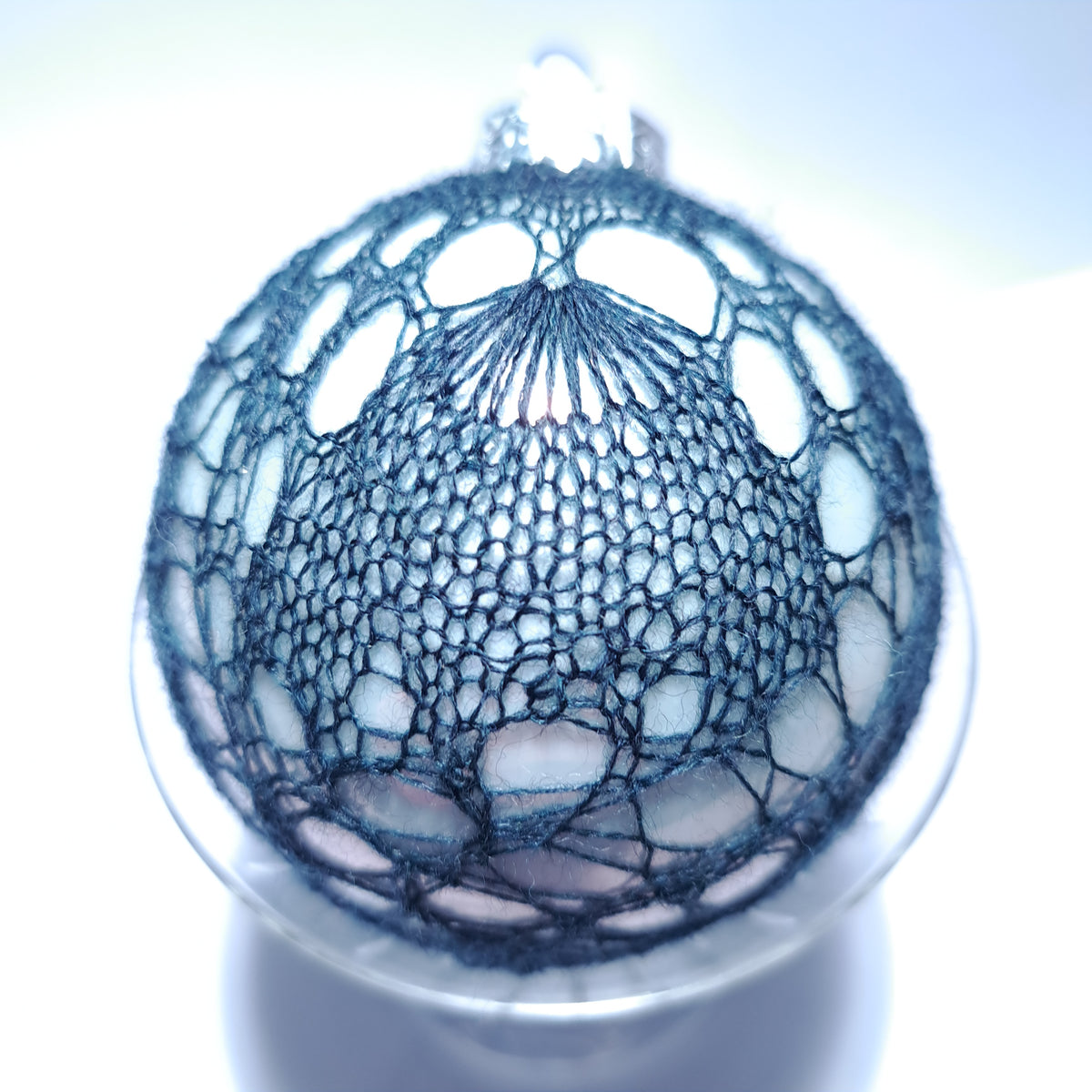 Ocean, a Fine Shetland Lace bauble, PDF.